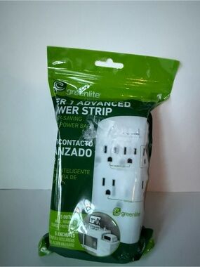 Free ire White Power Strip Tower - 5 Outlet